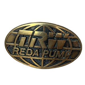 TRW‎ reda pump oilfield Solid brass vintage belt buckle